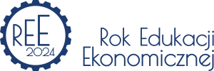 Logo - REE - Rok Edukacji Ekonomicznej - C03 - Granatowe azurowe - (png, RGB, 1920x640, przezroczyste tlo) - 230911 GK01